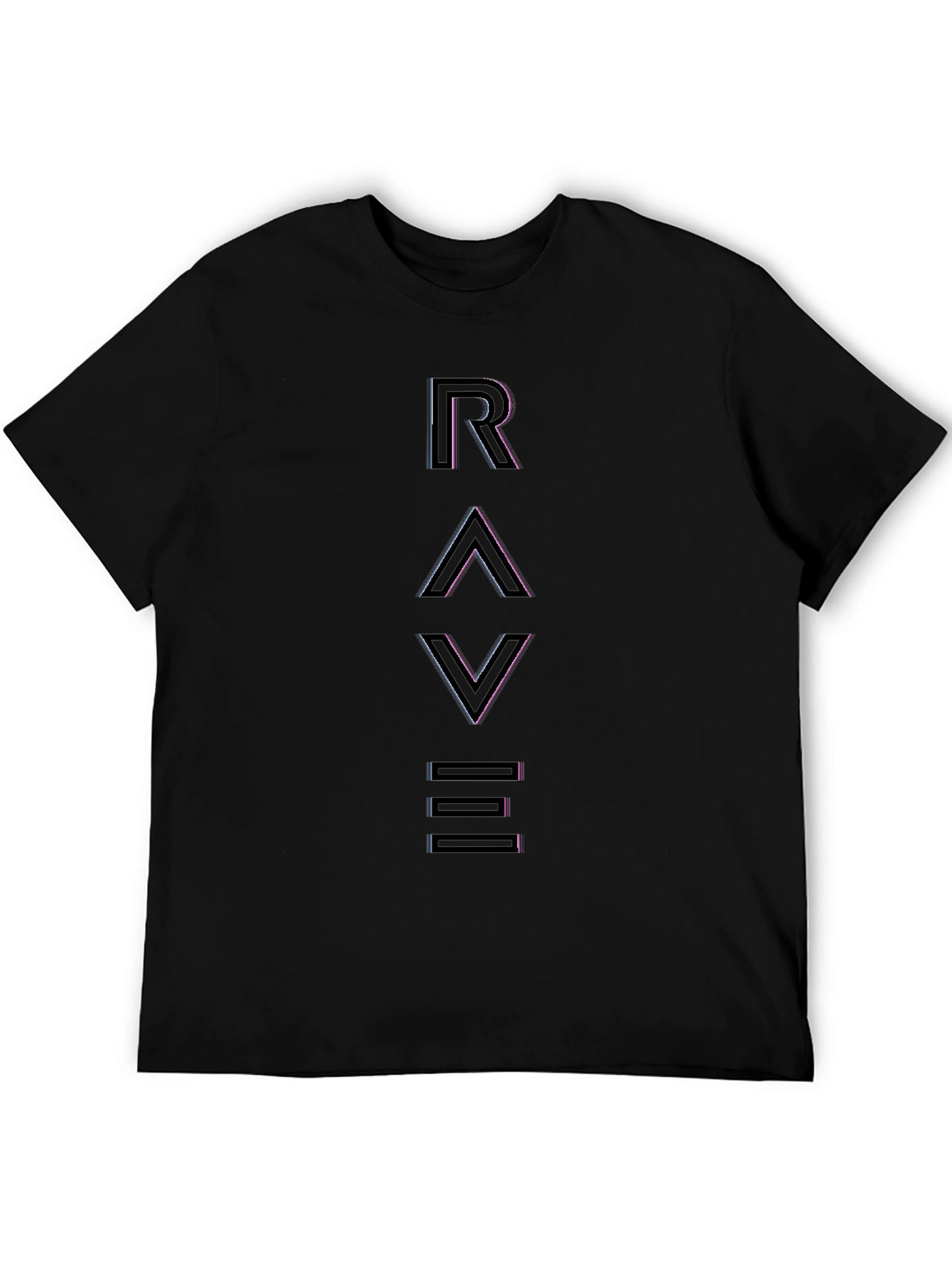 Rave Graphic T-Shirt - Black Cotton Tee