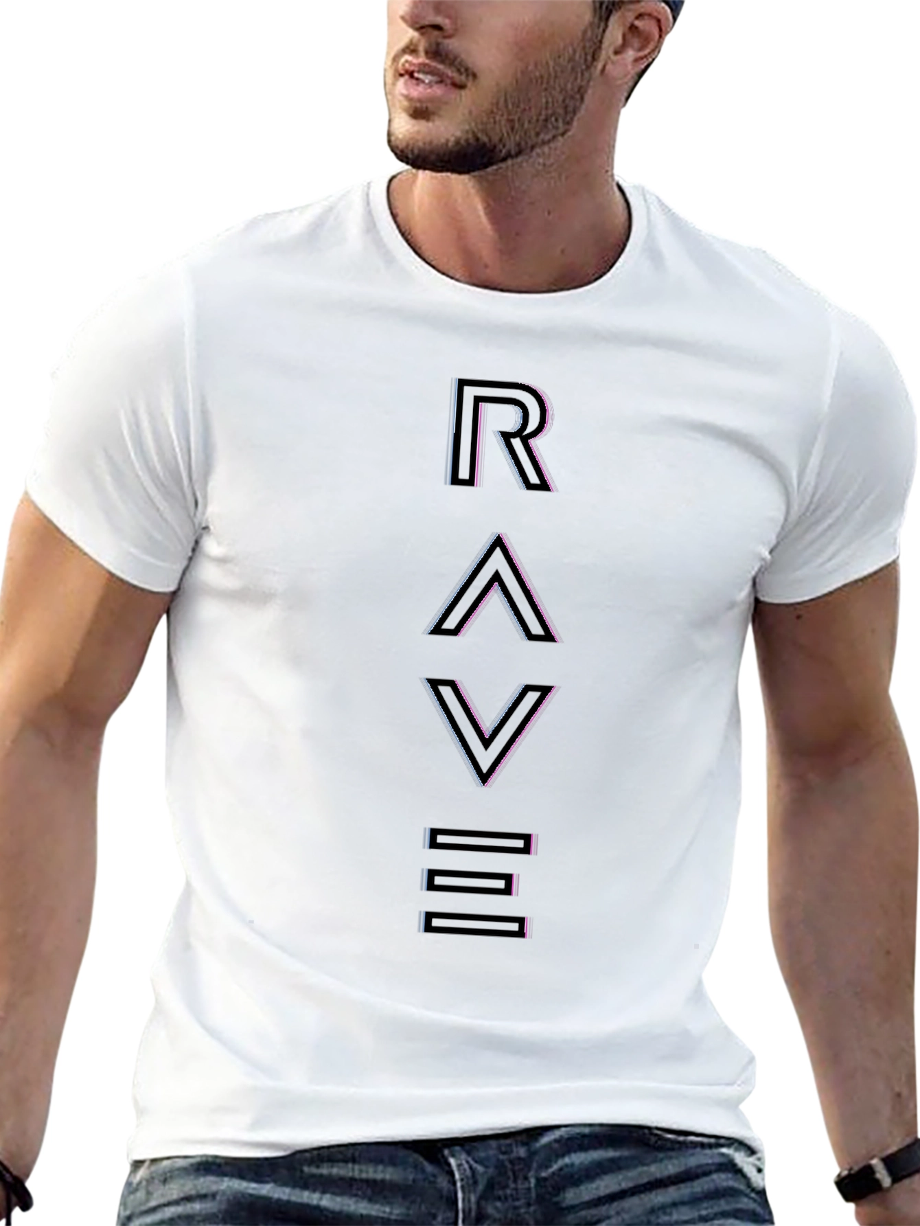 Rave Graphic T-Shirt - Black Cotton Tee