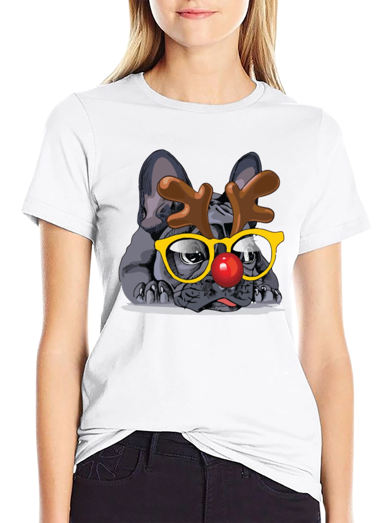 Reindeer Dog Christmas T-Shirt – Funny Holiday Dog Lover Tee