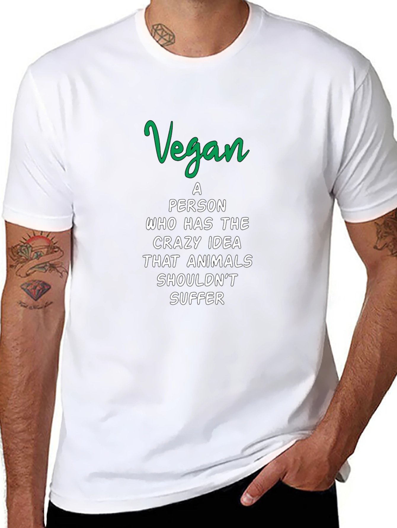 Vegan Statement T-Shirt - Animal Rights Tee