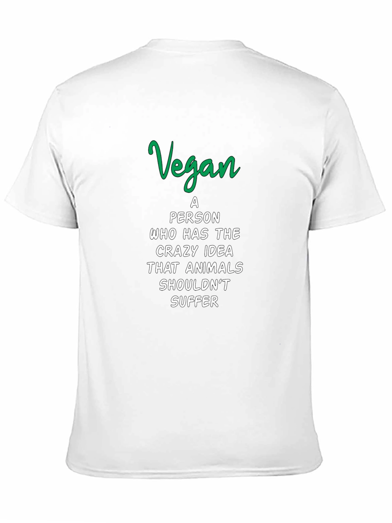 Vegan Statement T-Shirt - Animal Rights Tee