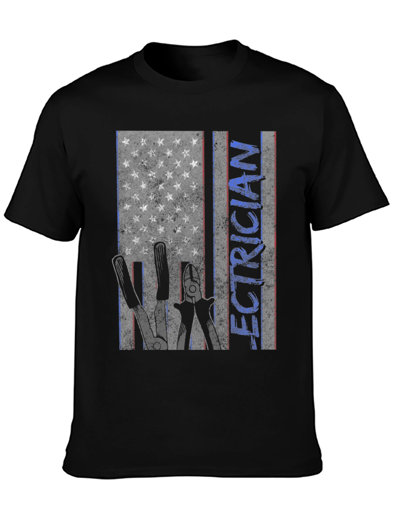 Electrician American Flag T-Shirt