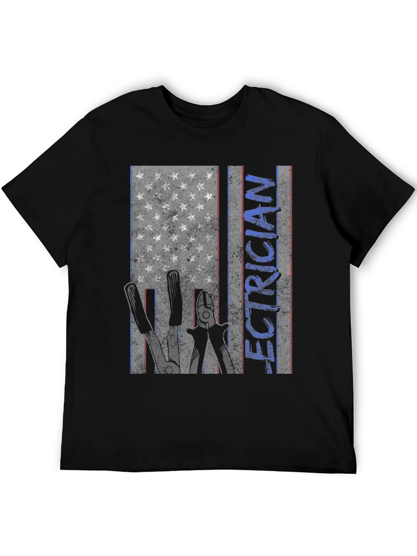 Electrician American Flag T-Shirt