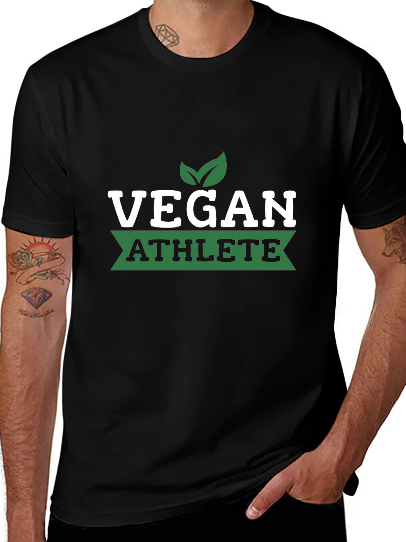 Vegan Athlete T-Shirt - Black