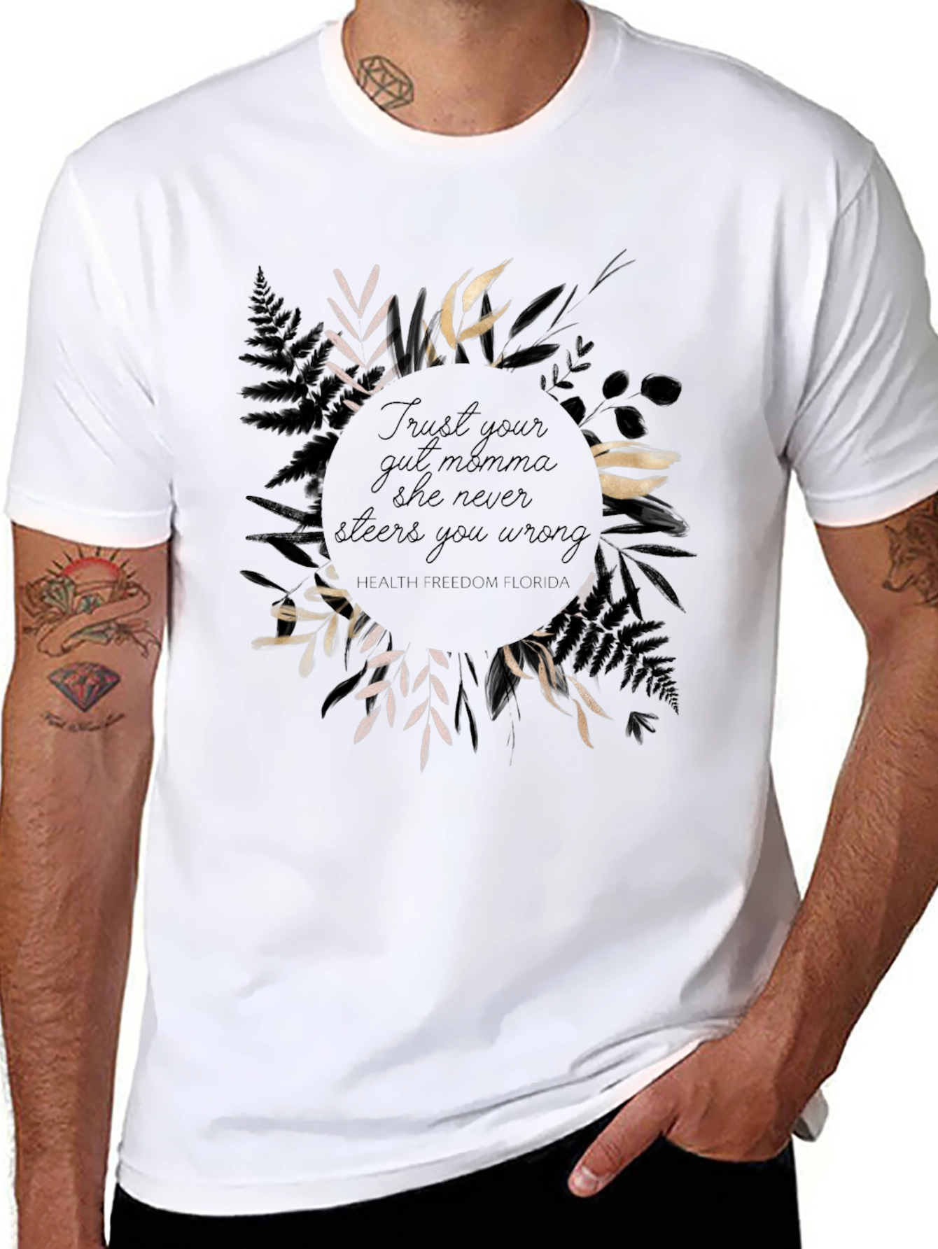 Trust Your Gut Graphic Tee - Relaxed Fit