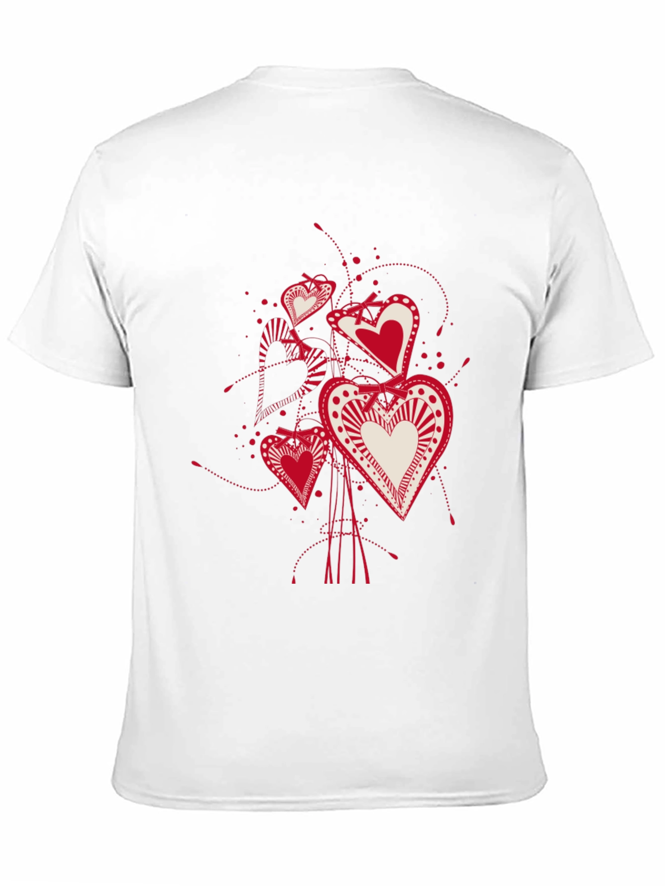 Heart Bouquet Graphic Tee - Black