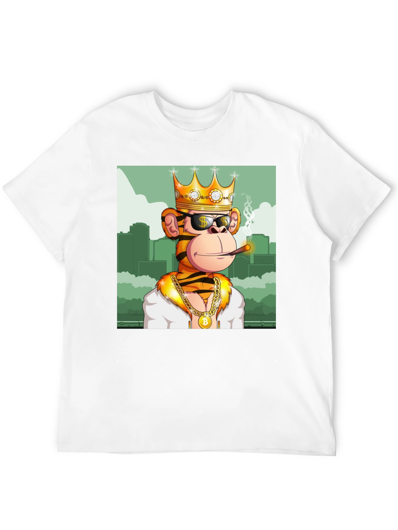 King Monkey Graphic Tee - Black Crewneck