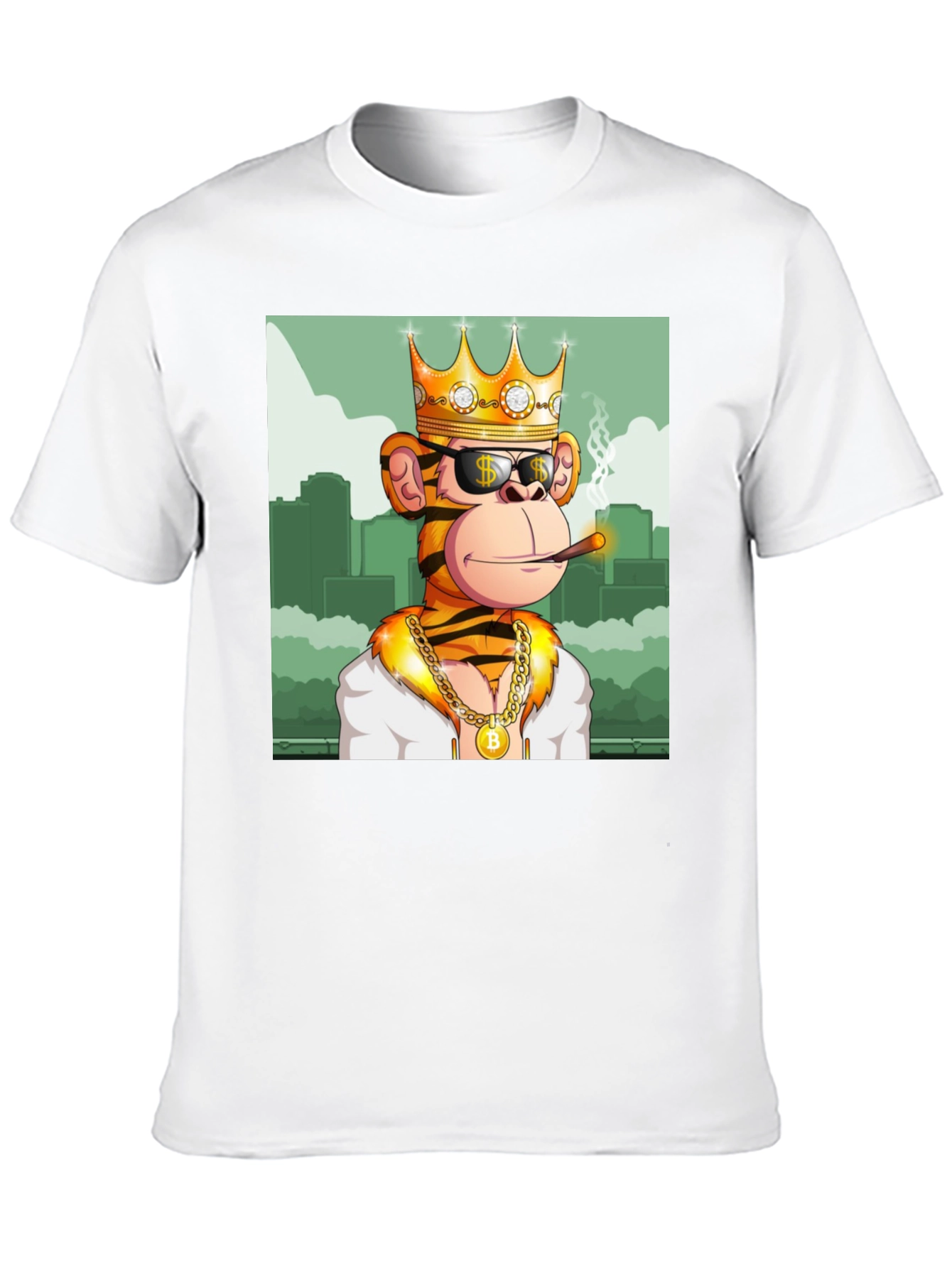 King Monkey Graphic Tee - Black Crewneck