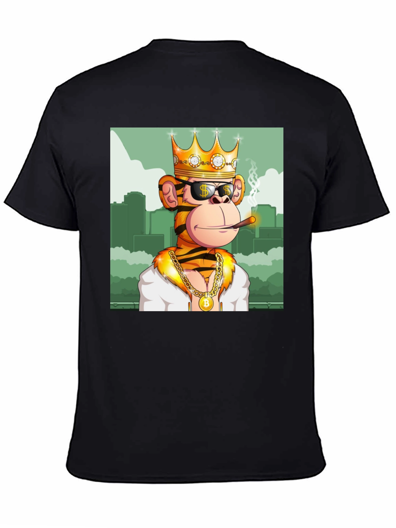 King Monkey Graphic Tee - Black Crewneck