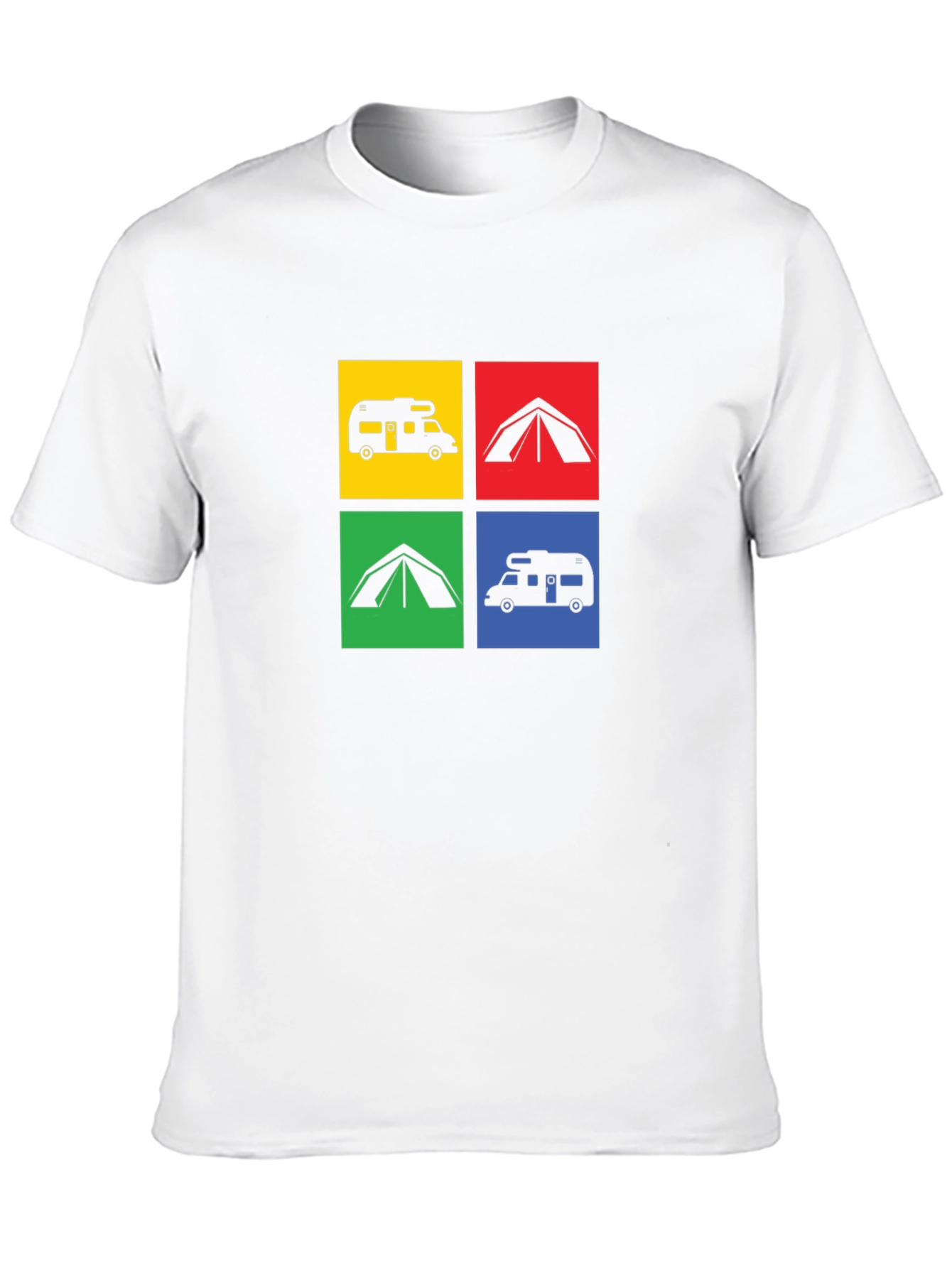 Camping Adventure T-Shirt: RV & Tent Design