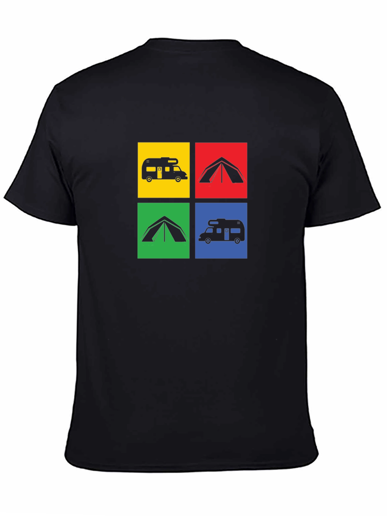 Camping Adventure T-Shirt: RV & Tent Design