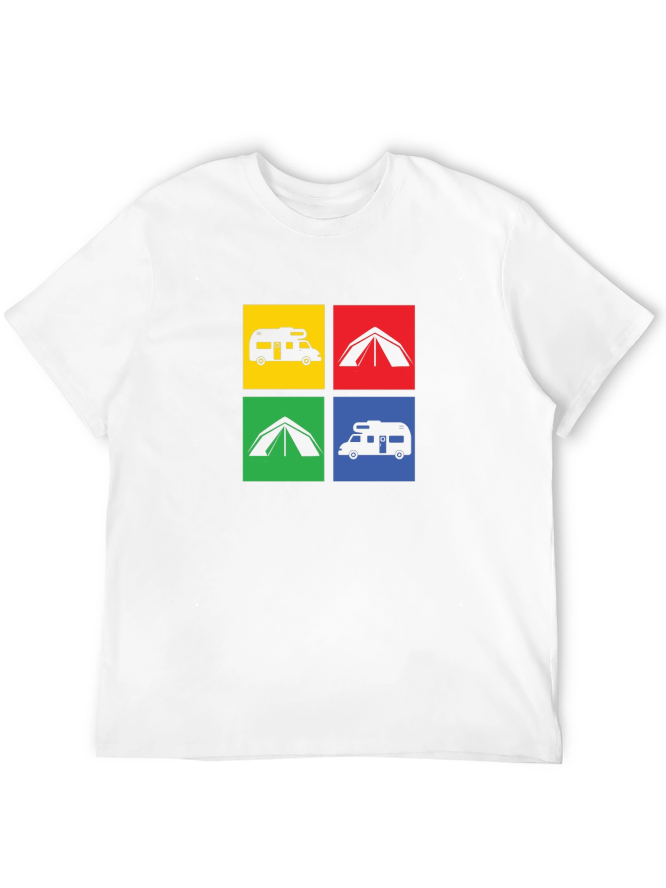 Camping Adventure T-Shirt: RV & Tent Design