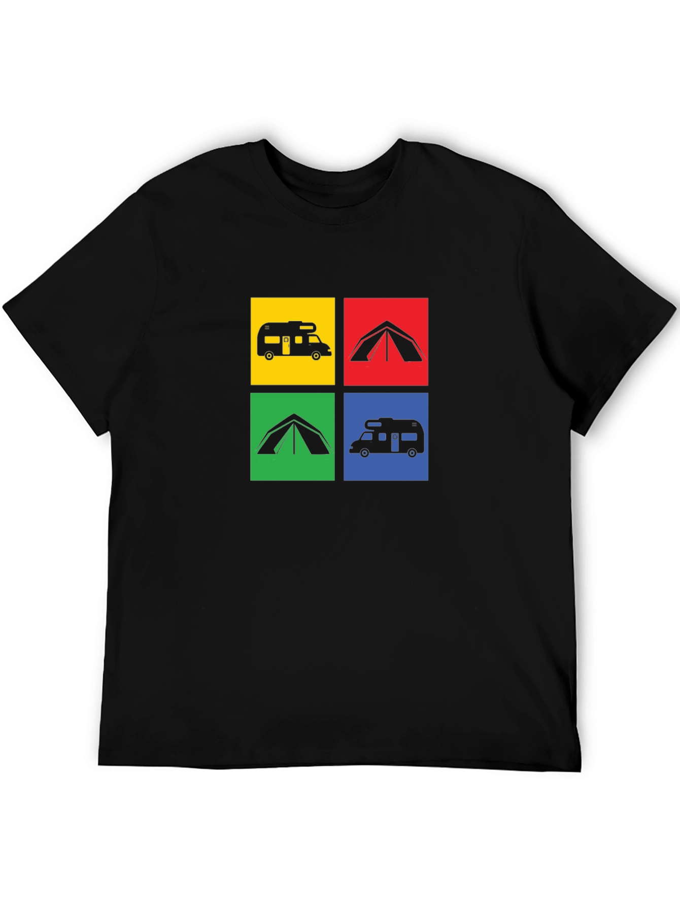 Camping Adventure T-Shirt: RV & Tent Design