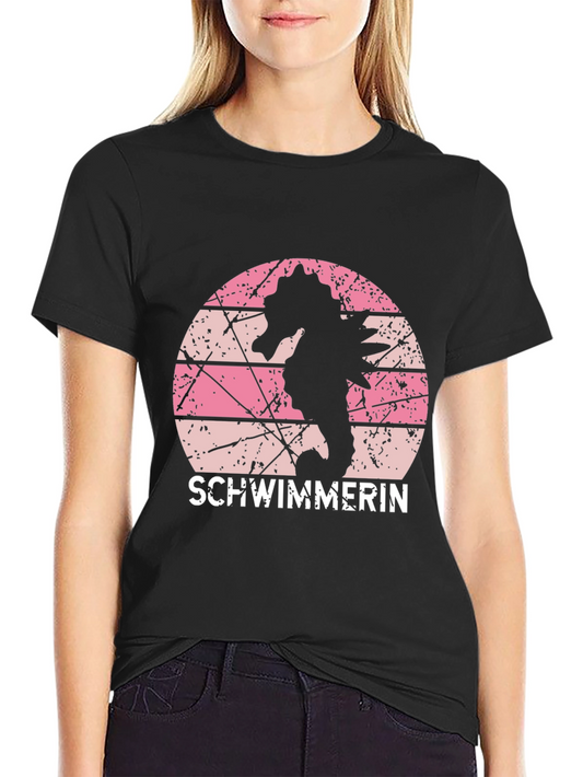 Vintage Seahorse Swimmer T-Shirt