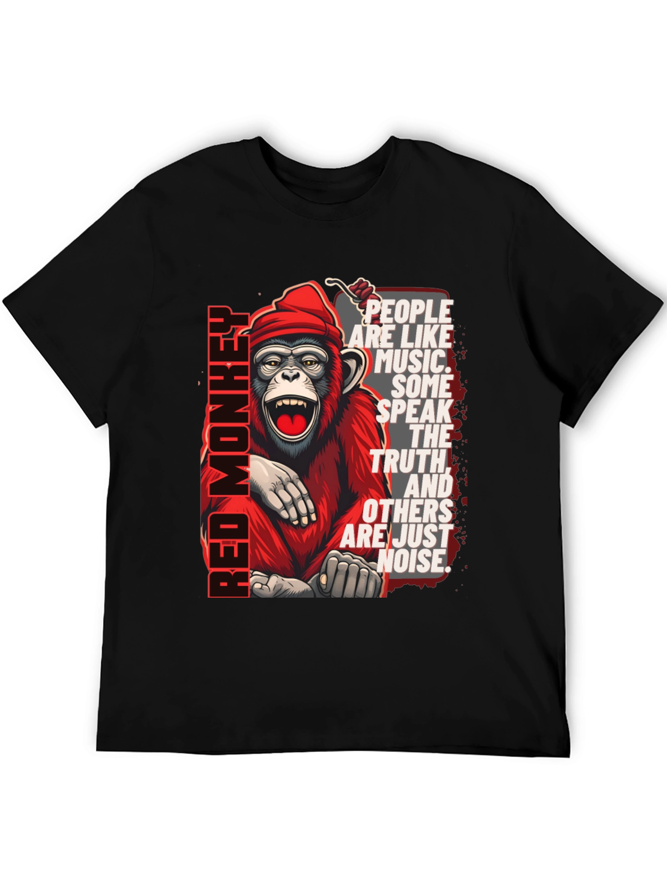 Red Monkey Graphic T-Shirt - Speak the Truth