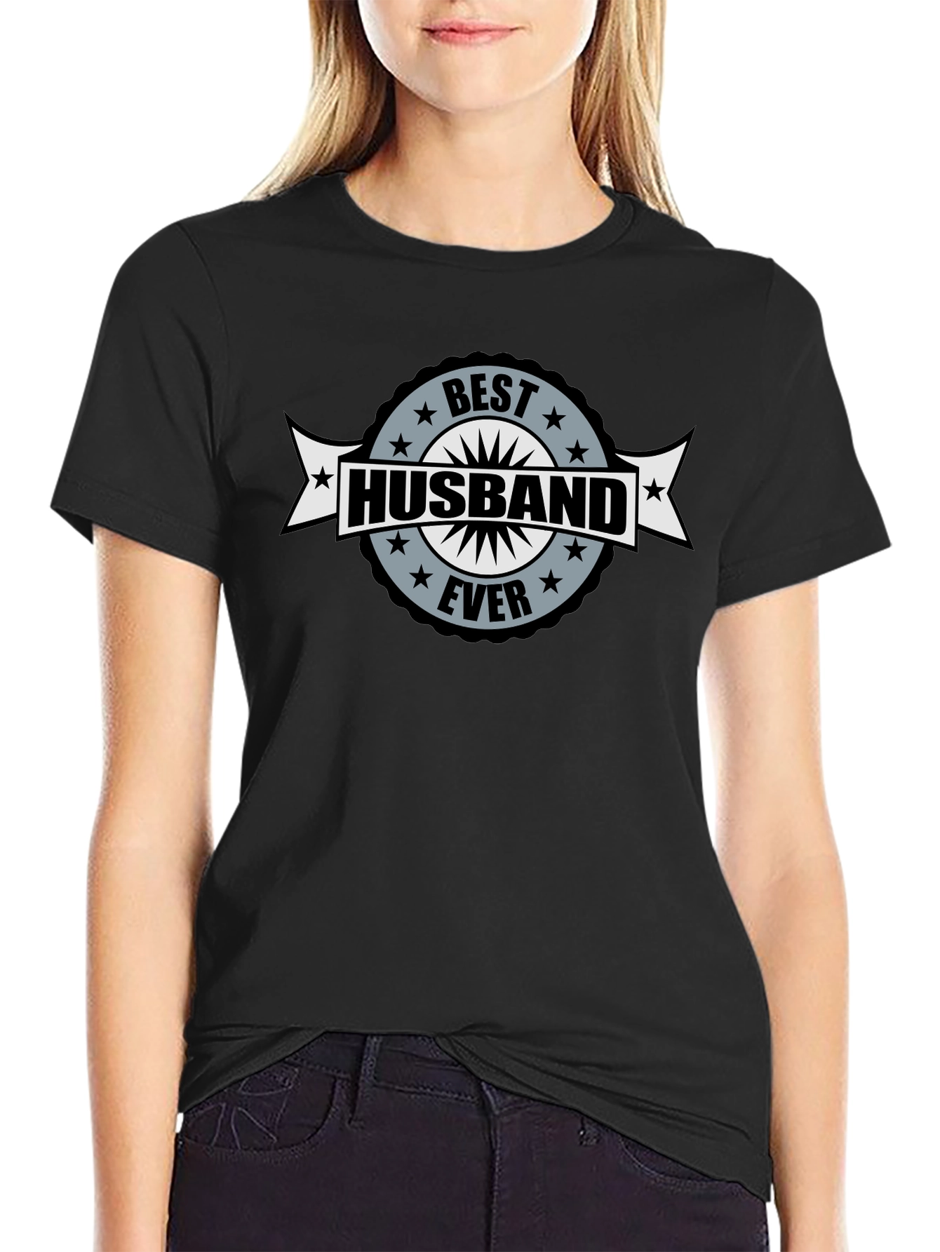 Best Husband Ever Black Graphic T-Shirt