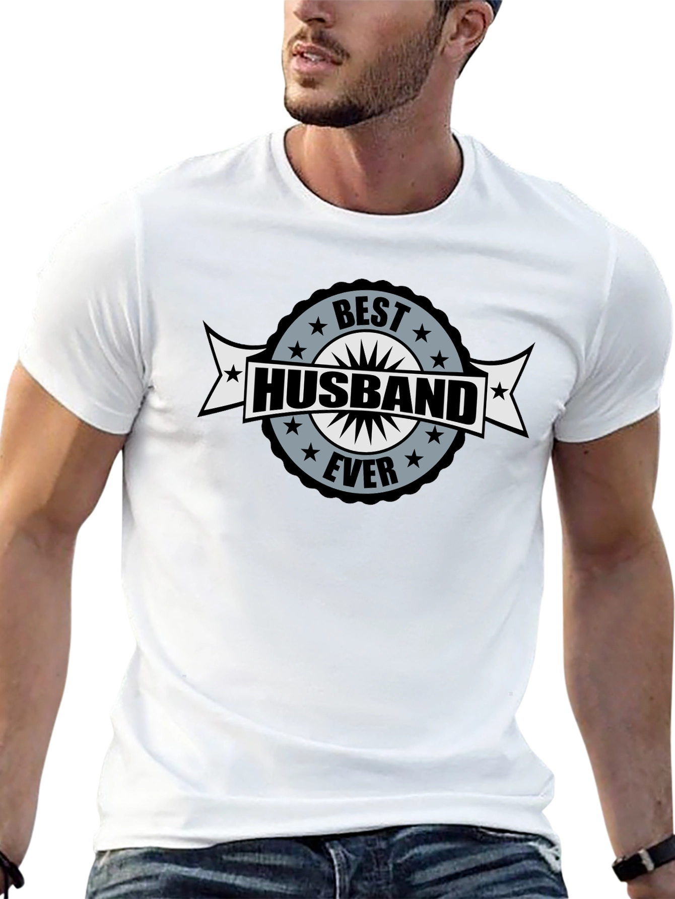 Best Husband Ever Black Graphic T-Shirt