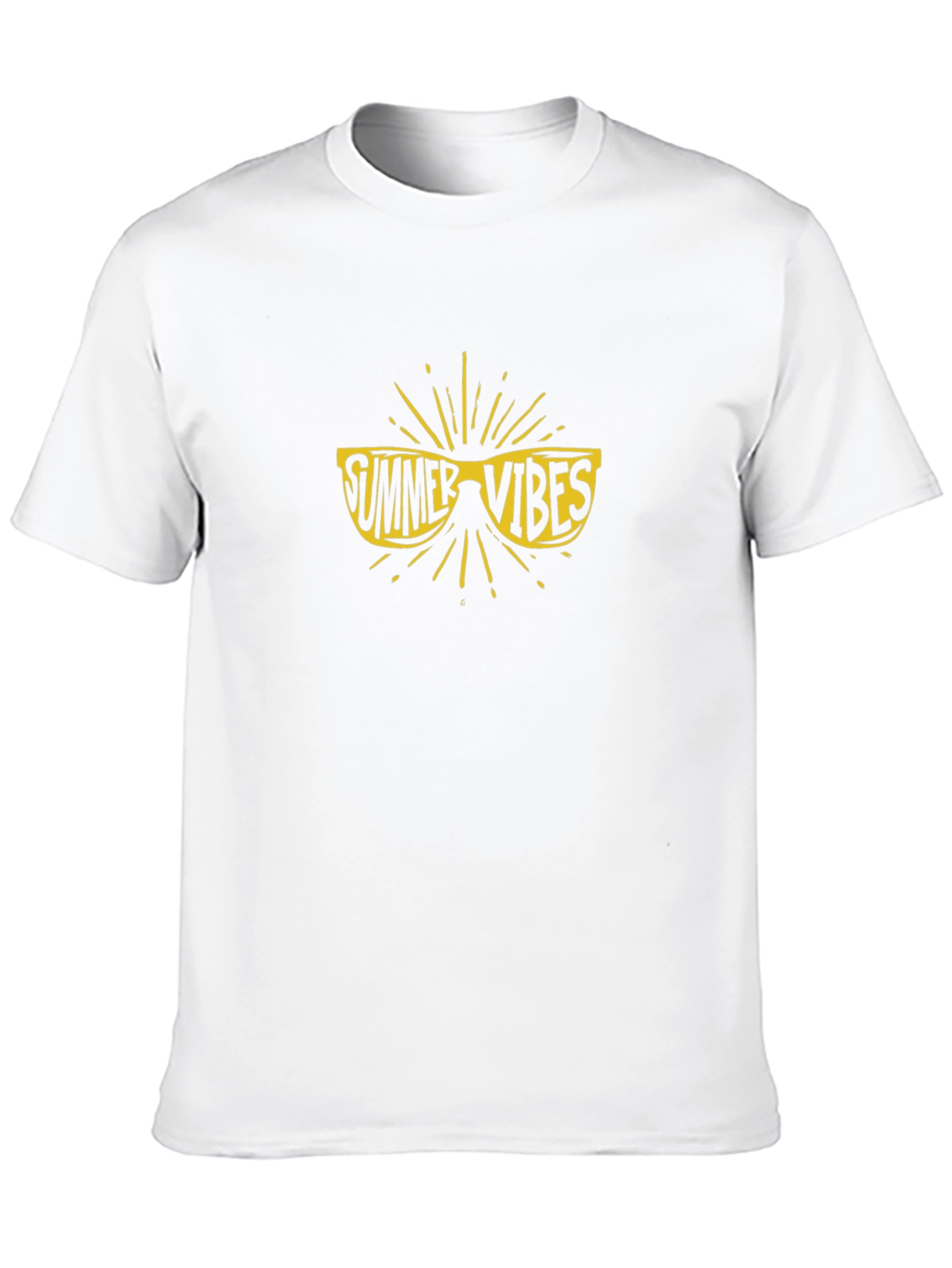 Summer Vibes Graphic Tee - Black Casual T-Shirt