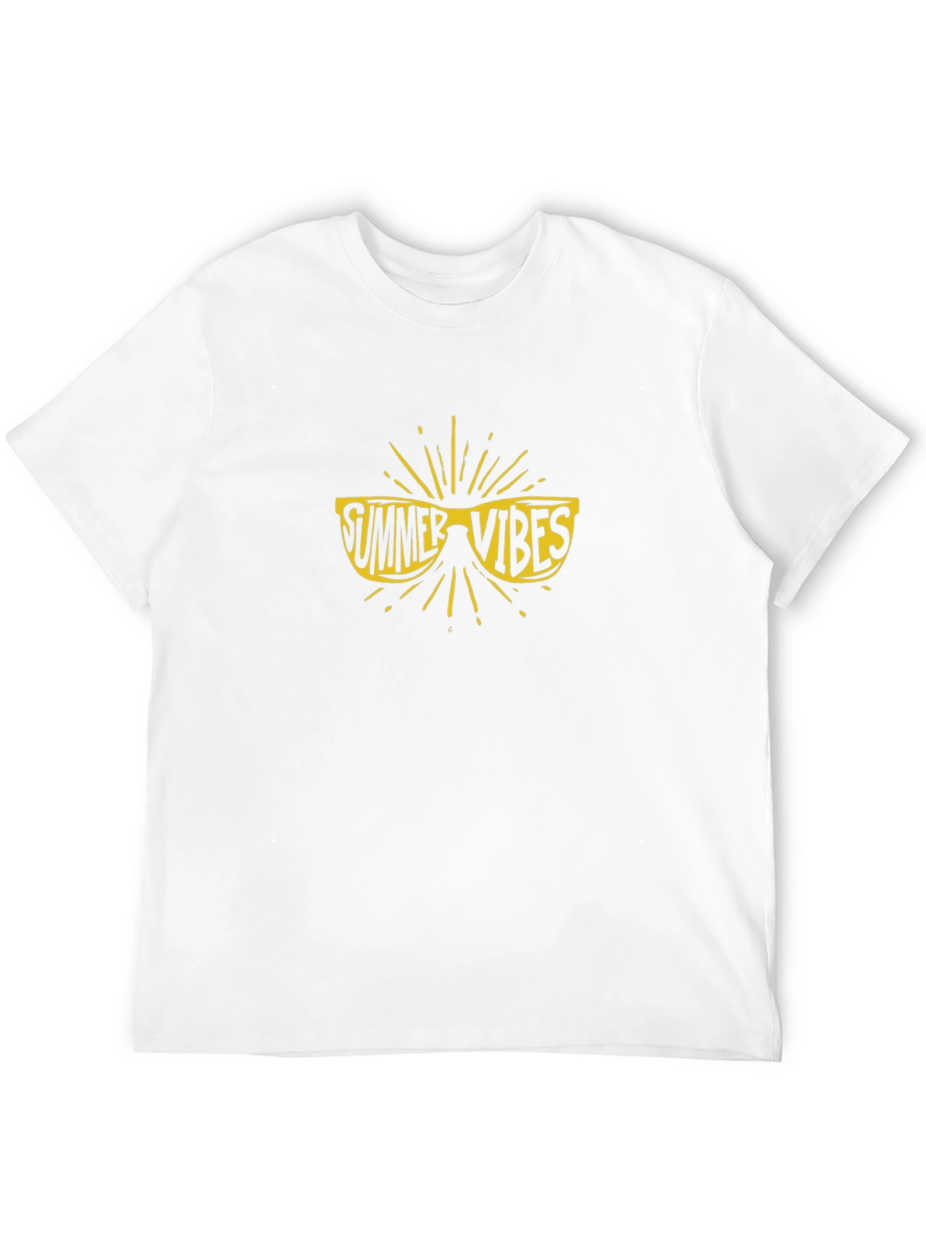 Summer Vibes Graphic Tee - Black Casual T-Shirt