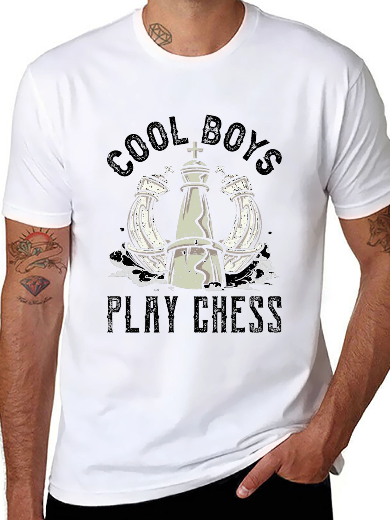 Cool Boys Play Chess T-Shirt