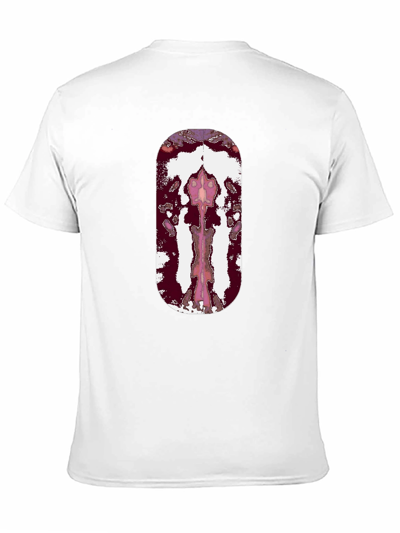 Abstract Rorschach Inspired Graphic Tee - Black