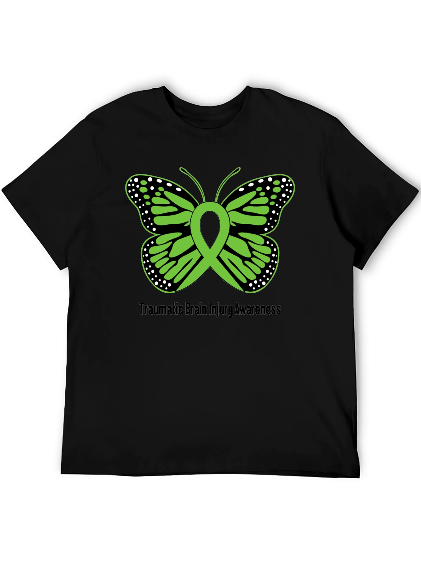 Traumatic Brain Injury Awareness Butterfly T-Shirt