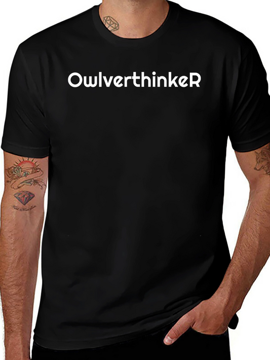 OwlverthinkeR Black T-Shirt - Comfortable and Stylish
