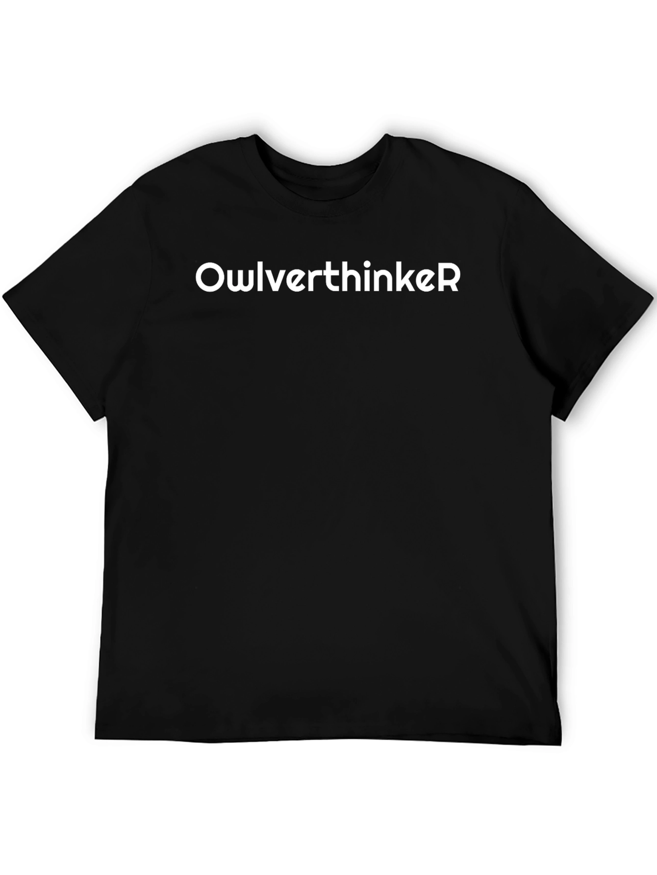 OwlverthinkeR Black T-Shirt - Comfortable and Stylish