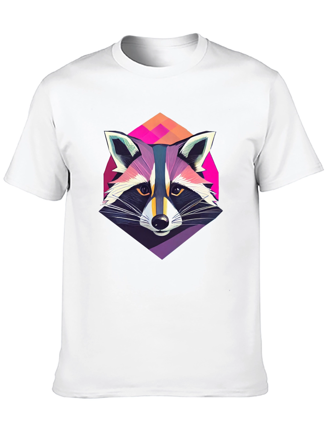 Cool Raccoon Graphic Tee - Mens Black T-Shirt