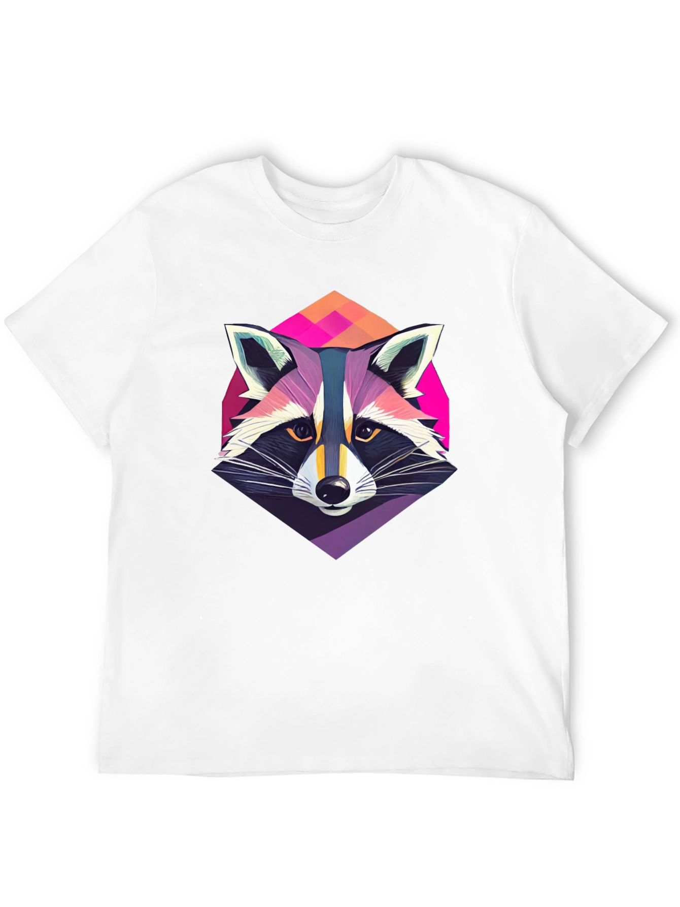 Cool Raccoon Graphic Tee - Mens Black T-Shirt