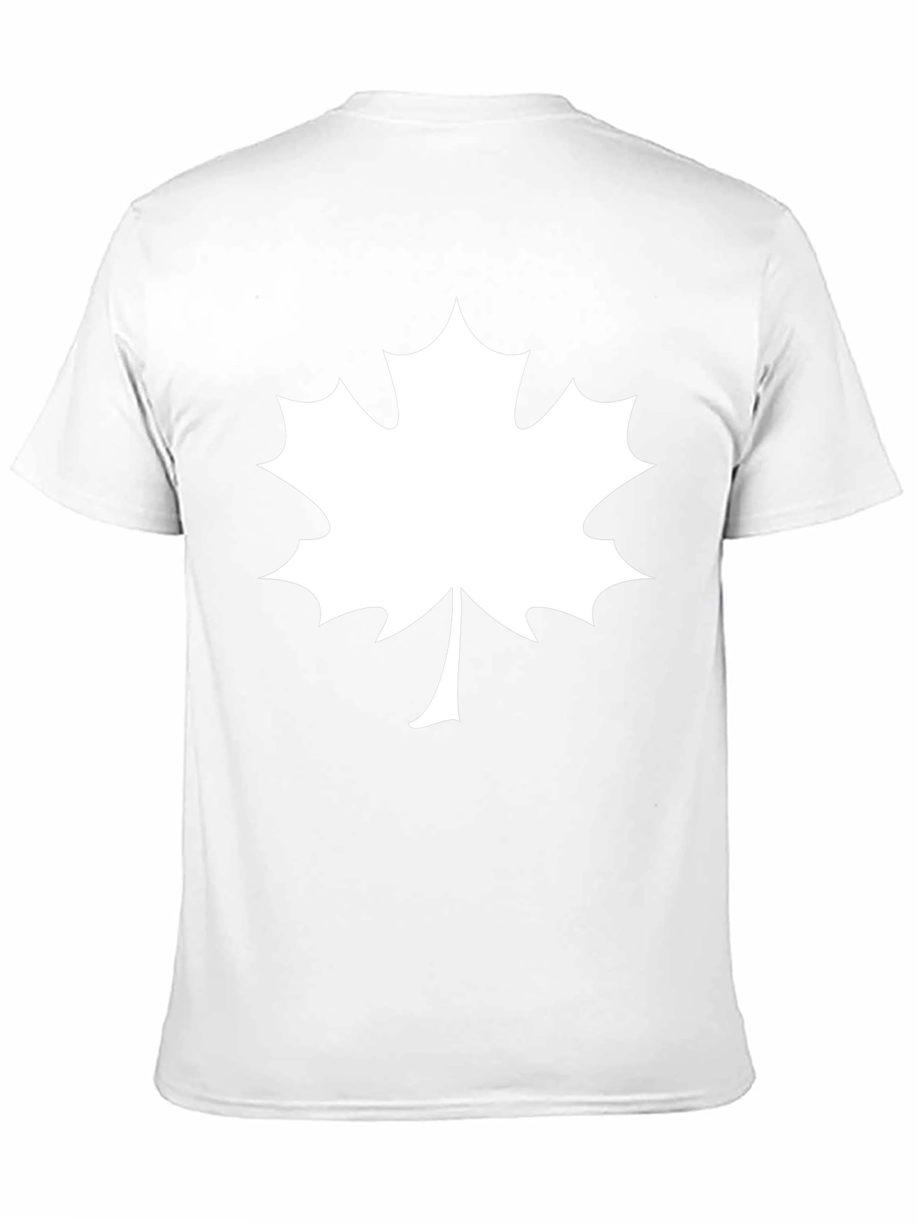 Maple Leaf Graphic Tee - Black Cotton T-Shirt