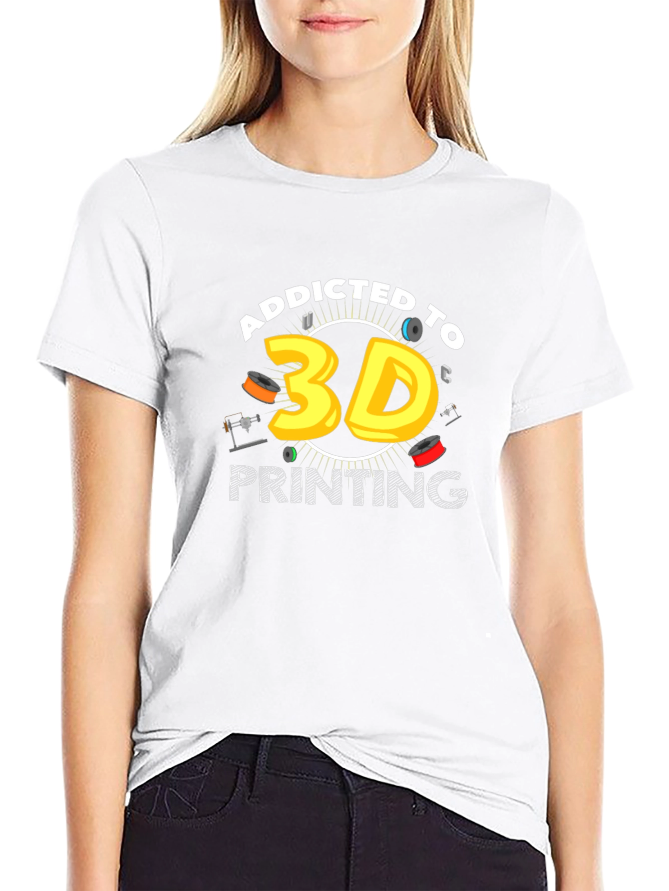 Addicted to 3D Printing T-Shirt