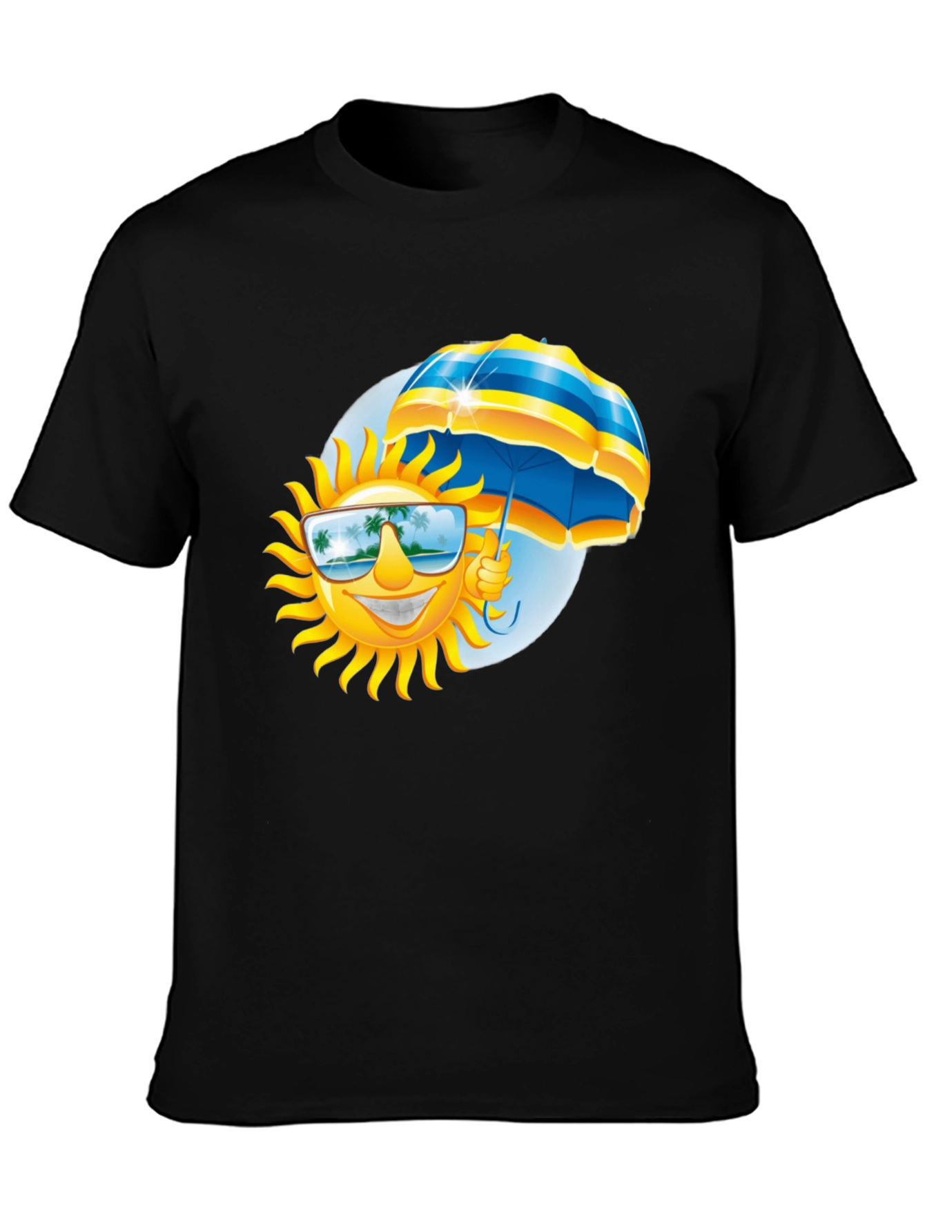 Summer Sun & Shade Graphic Tee - Black