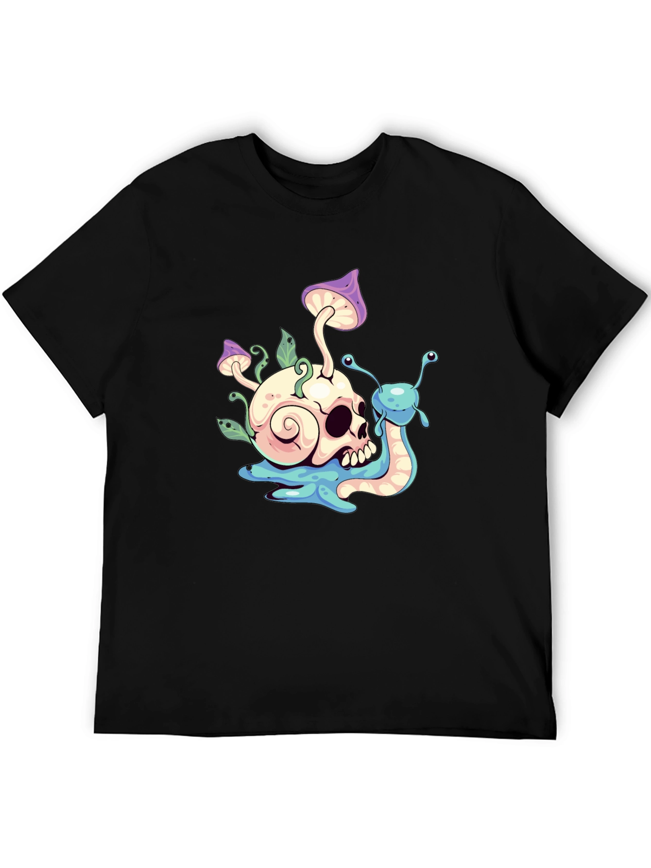 Skull Snail Graphic T-Shirt
