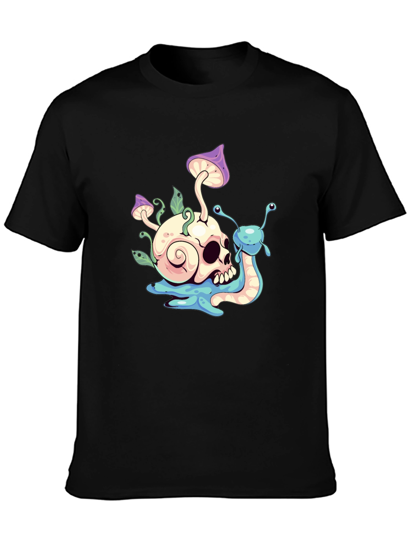 Skull Snail Graphic T-Shirt
