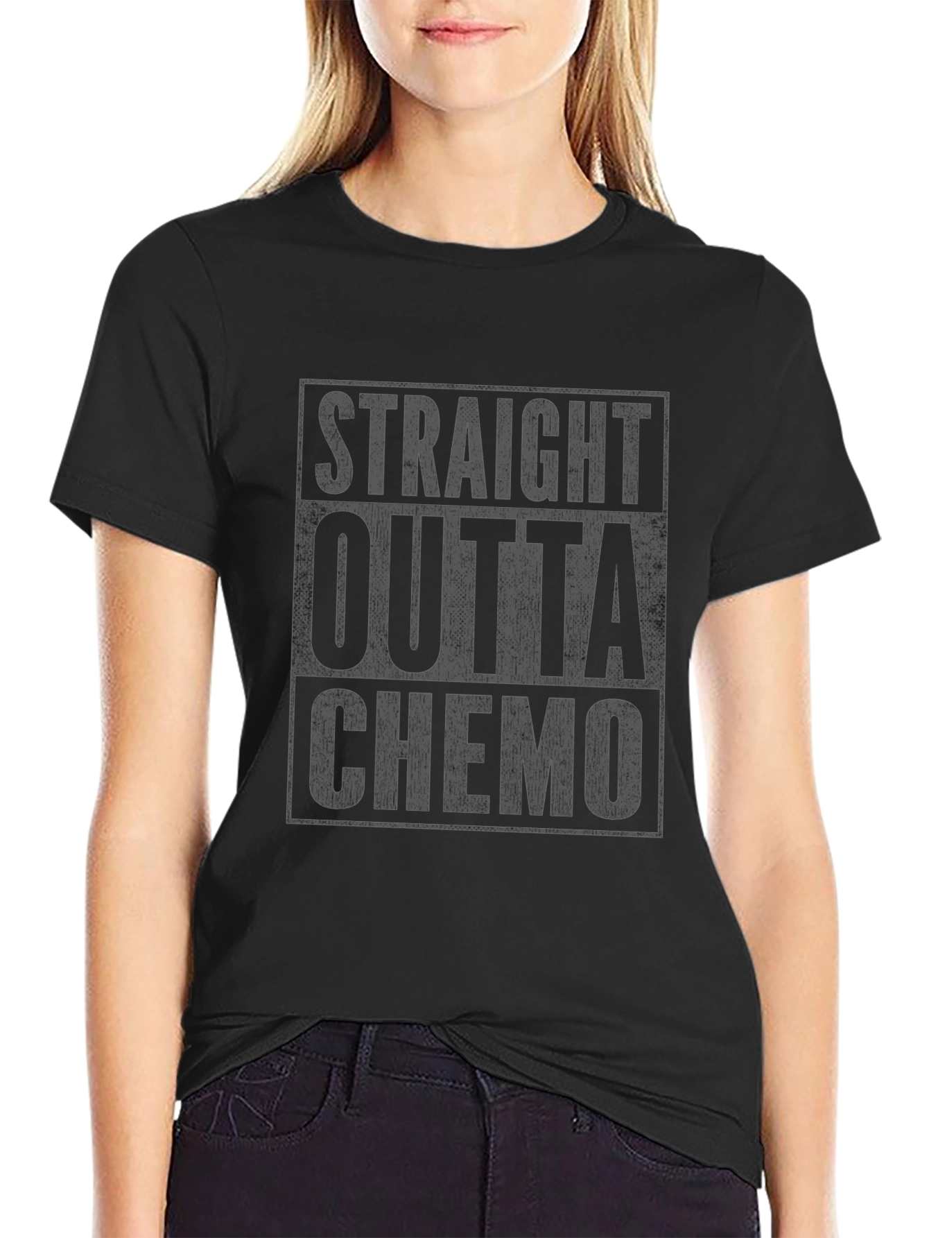 Straight Outta Chemo T-Shirt - Cancer Survivor Tee