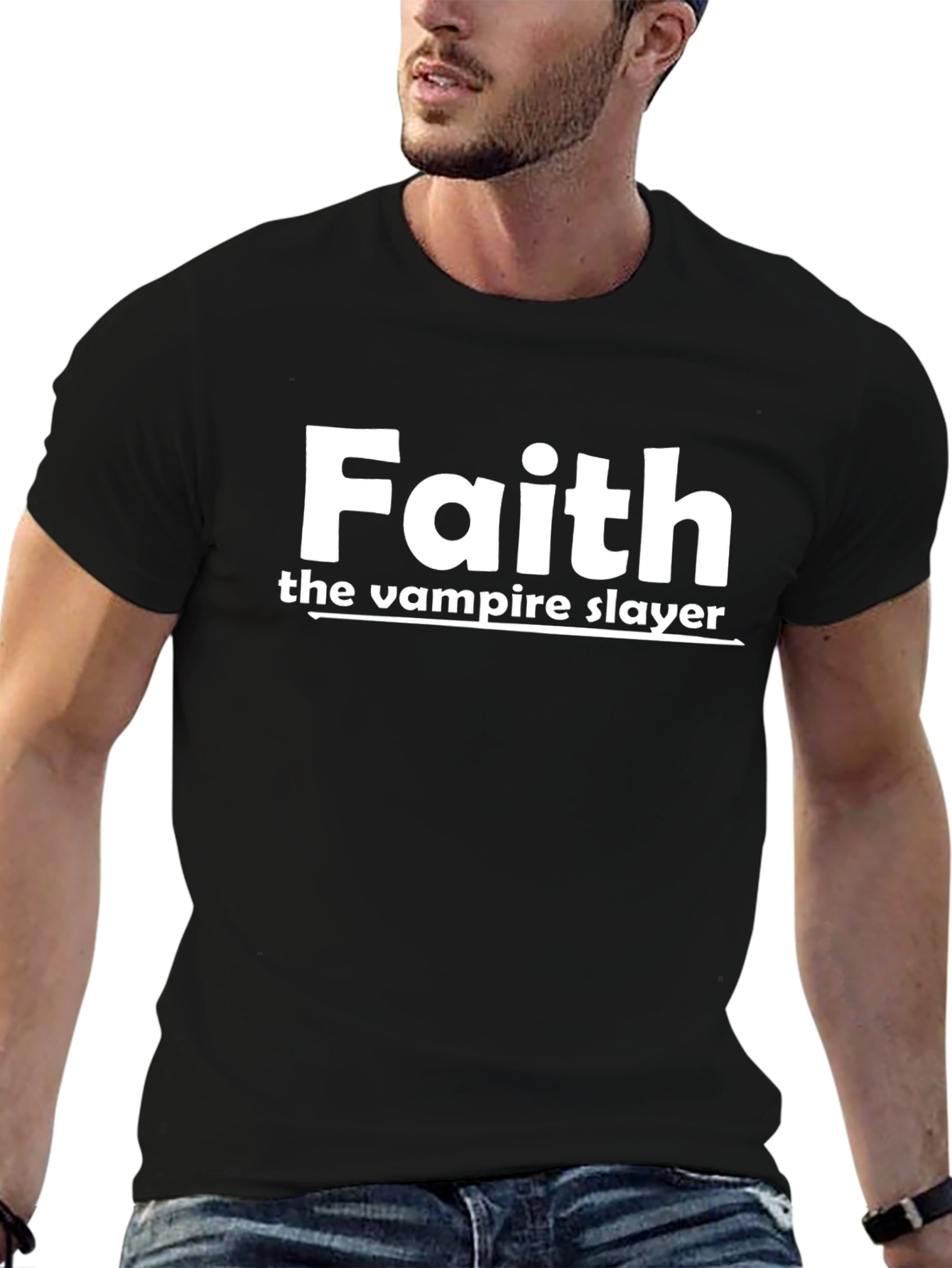Faith the Vampire Slayer Black T-Shirt