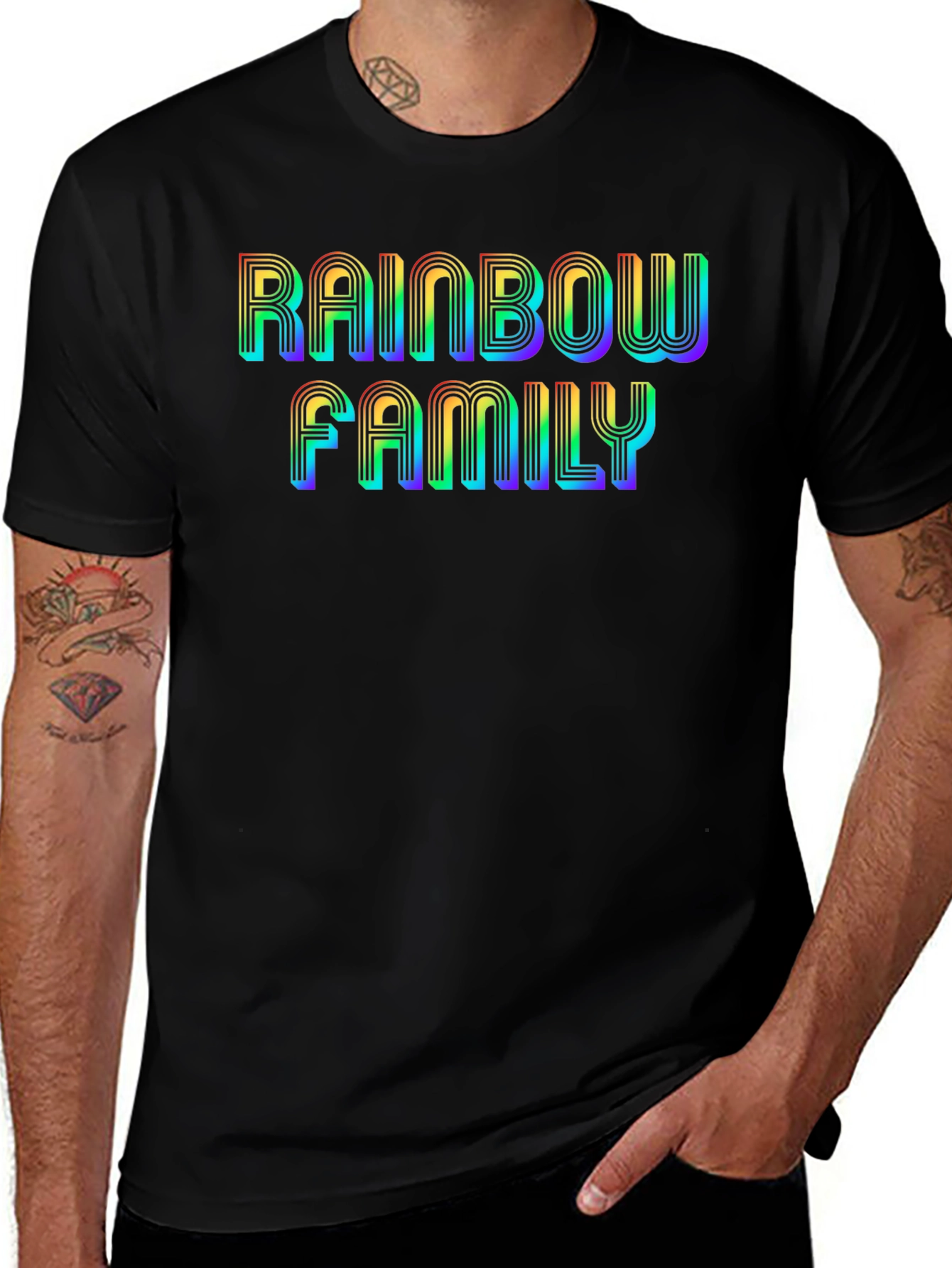 Rainbow Family Graphic Tee - Pride Apparel