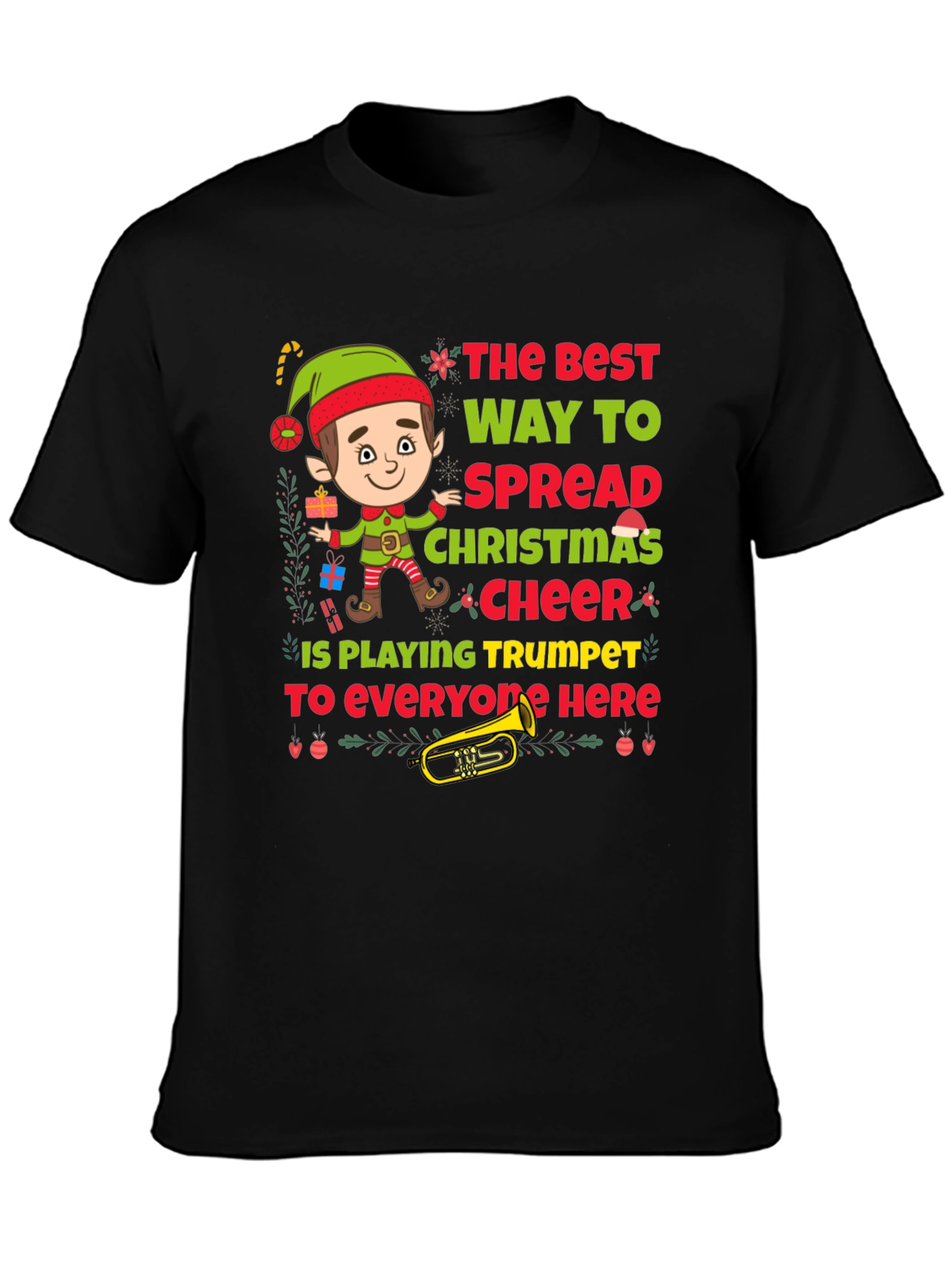Christmas Trumpet Elf T-Shirt