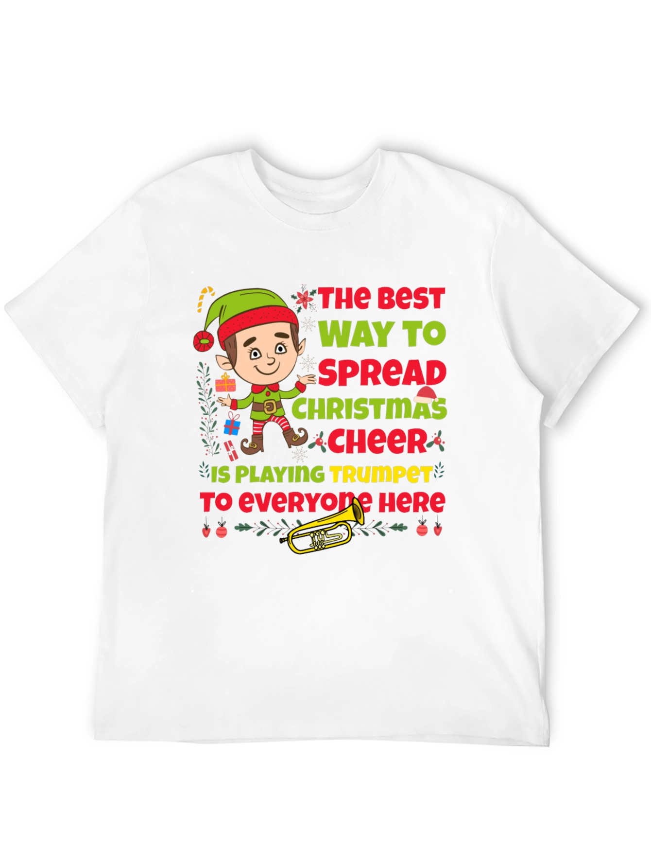 Christmas Trumpet Elf T-Shirt