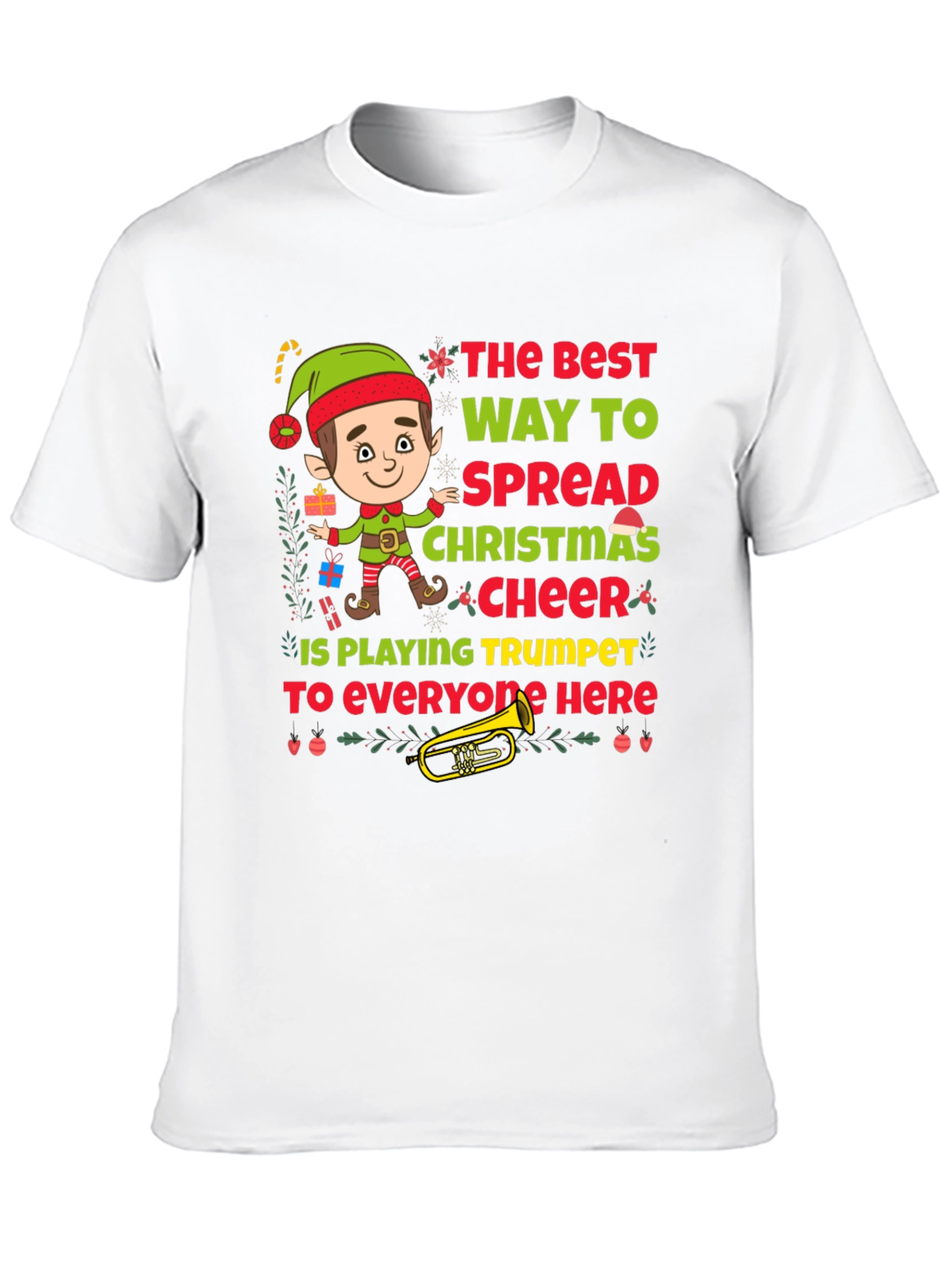 Christmas Trumpet Elf T-Shirt