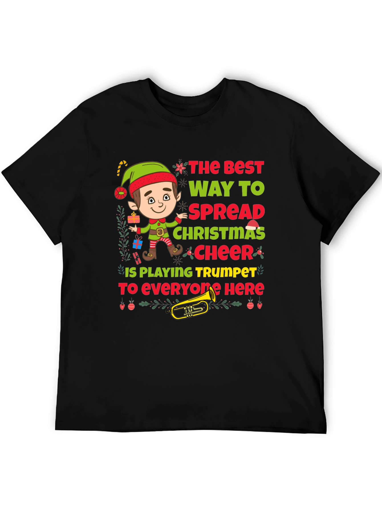 Christmas Trumpet Elf T-Shirt