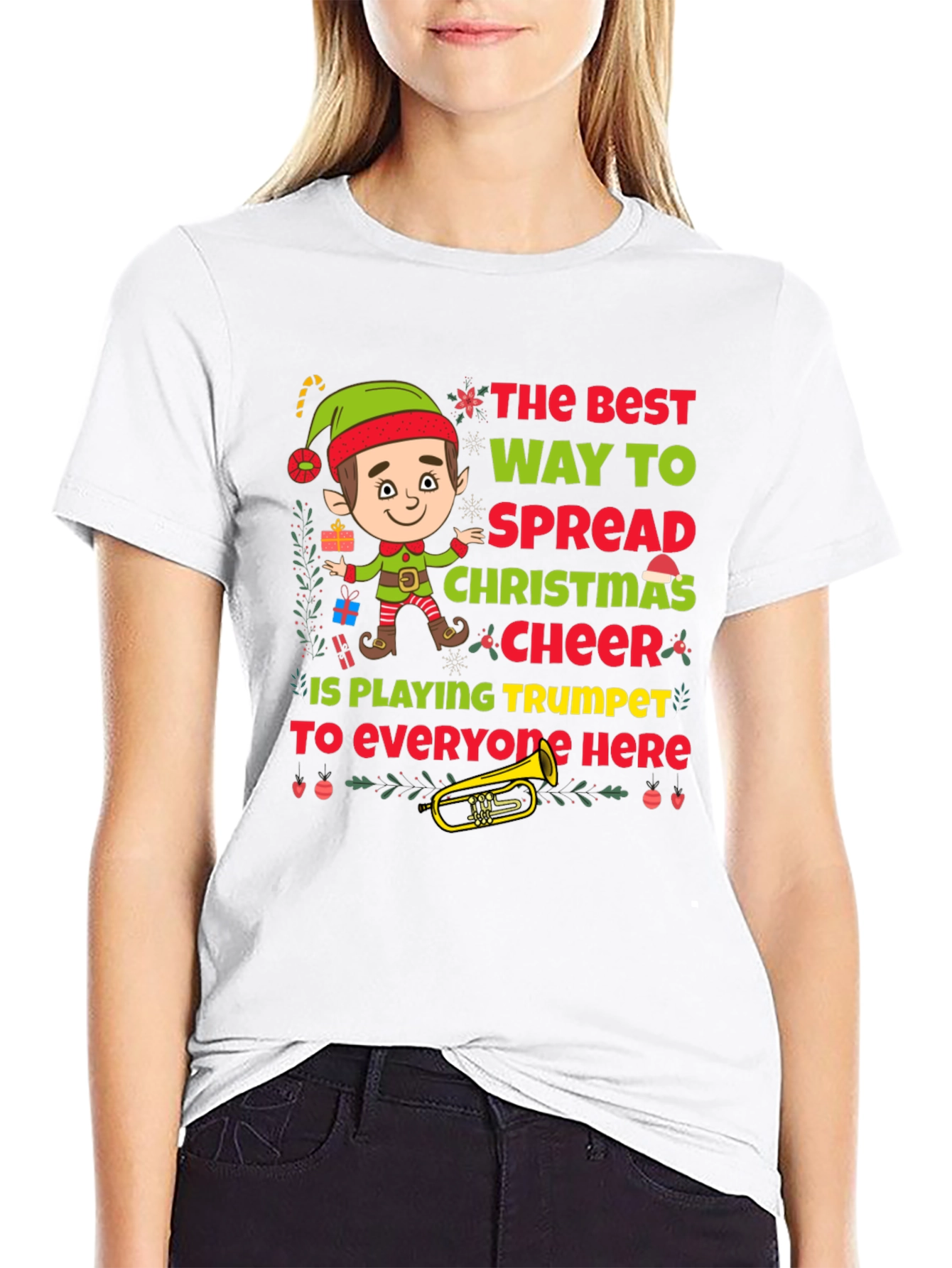 Christmas Trumpet Elf T-Shirt