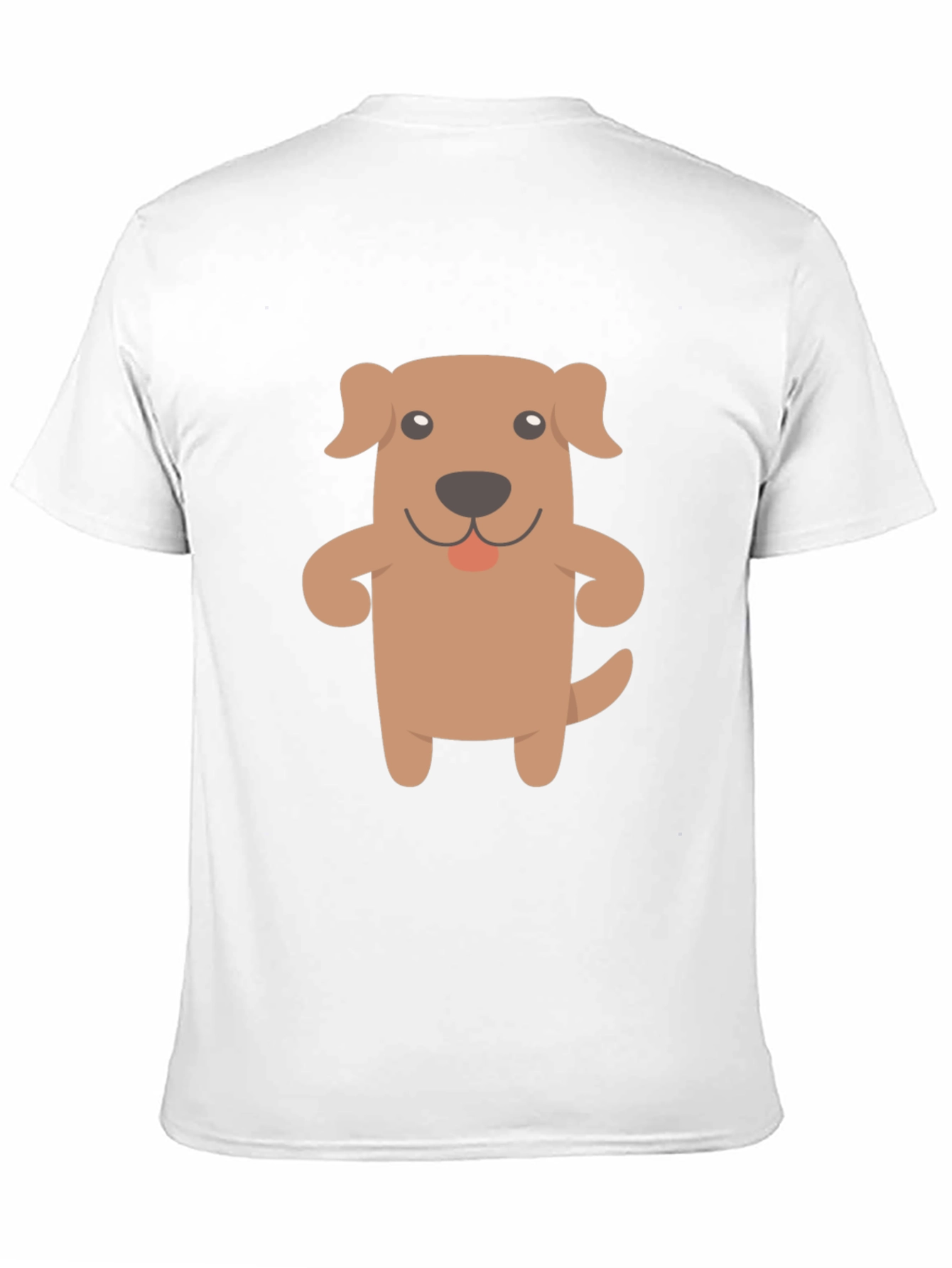 Cartoon Dog Graphic Black T-Shirt