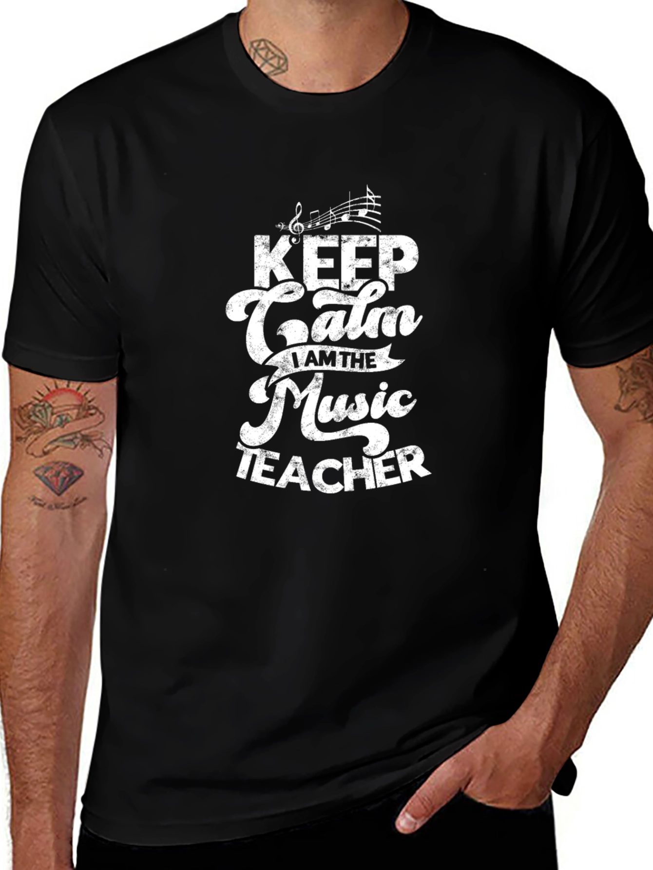 Keep Calm Music Teacher Graphic T-Shirt