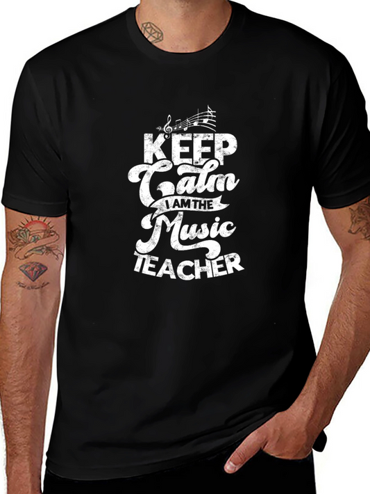 Keep Calm Music Teacher Graphic T-Shirt