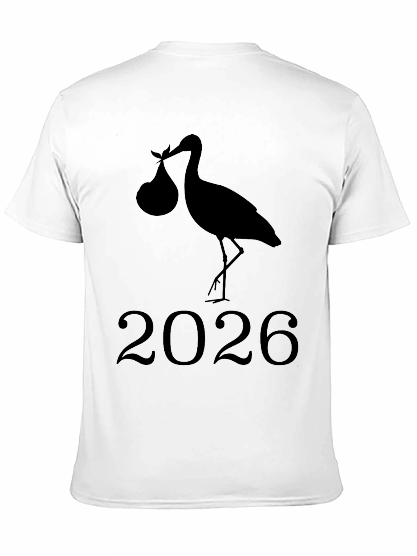 Stork 2026 Baby Announcement Tee