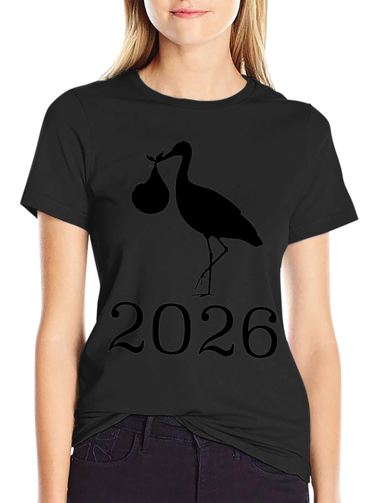 Stork 2026 Baby Announcement Tee