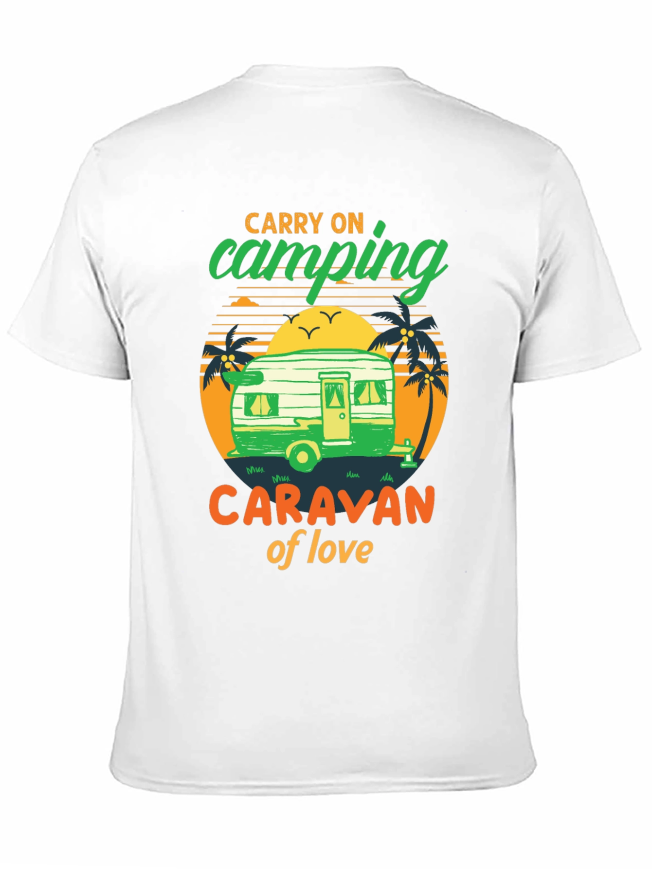 Camping Caravan of Love Black T-Shirt