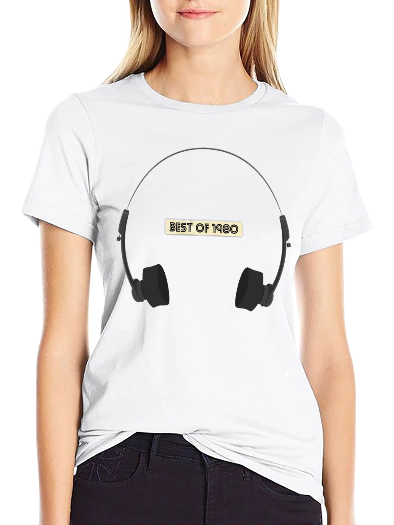 Best of 1980 Headphone Graphic Tee